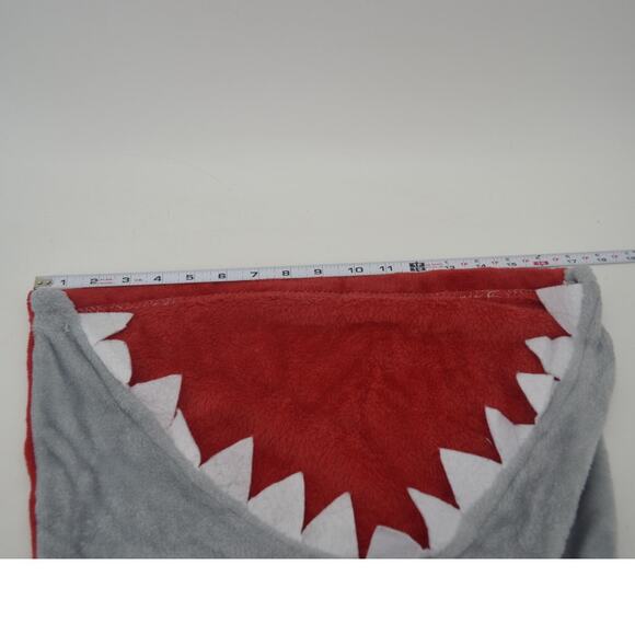 Shark Blanket Kids Mouth Fleece Sleeping Bag Gray Blue OS - Picture 5 of 15